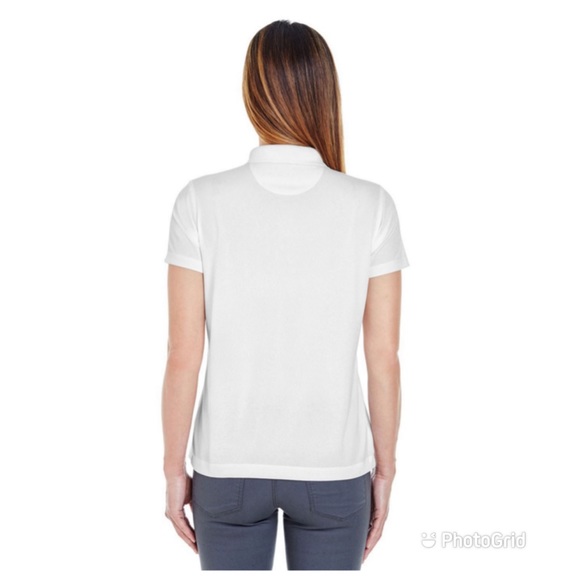 Ladies' Cool & Dry Jacquard Performance Polo - Picture 4 of 5
